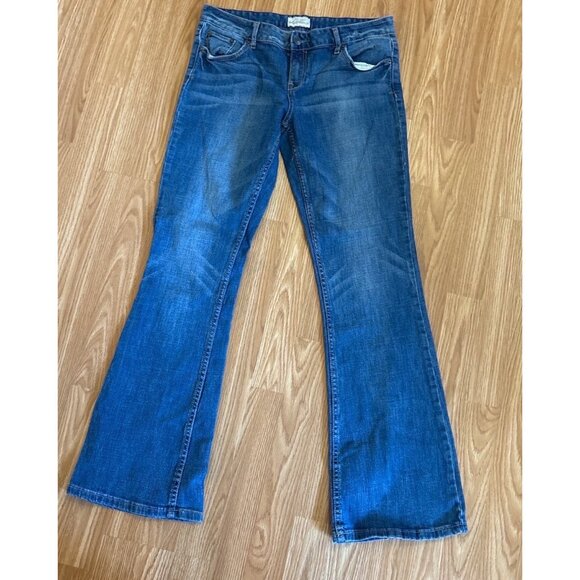 Aeropostale Womens Hailey Flare Denim Jeans Size 9/10 Regular Medium Wash - Picture 10 of 11